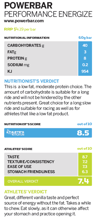 Winners Bars - Powerbar Performance Energize Nutritional Review